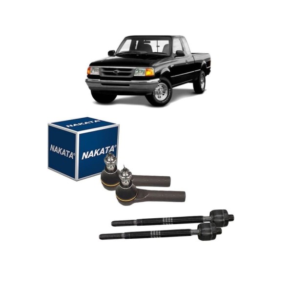 Kit Terminal Ponteira Ranger 2007 2008 Barra Direção Axial