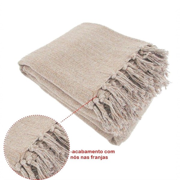 Encontraproduto.com.br - Kit 2 Mantas Para Sofá Tipo Capa Sofá 2,45x1,85 Várias Cores Cor:caramelo Mesclado