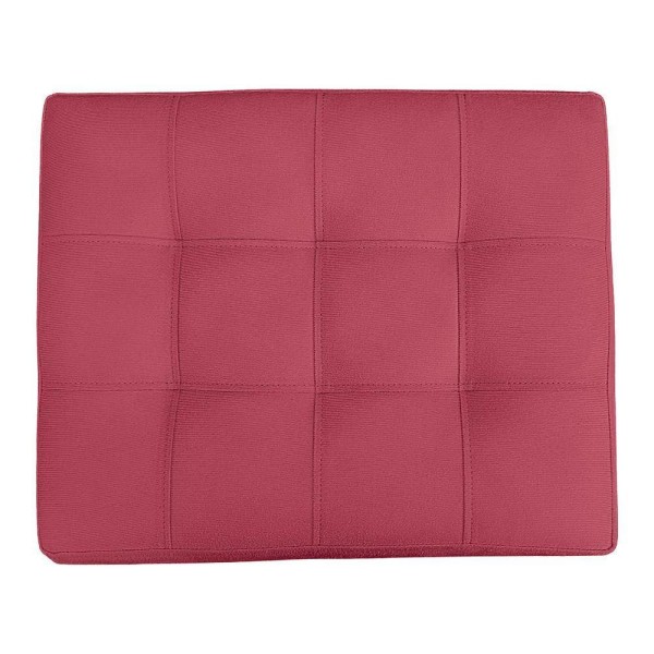 Encontraproduto.com.br - Kit 2 Puff Retangular New Para Sala E Quarto Suede - Jylcrom Cor Rose