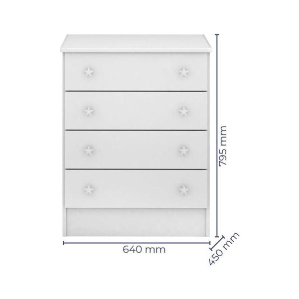 Encontraproduto.com.br - Quarto Infantil Roupeiro Cantoneira, Berço Cômoda Branco