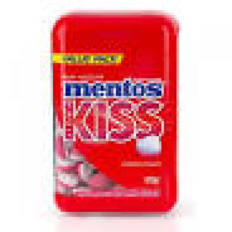 Pastilha Mentos Kiss Fruit Morango 105g - Perfetti