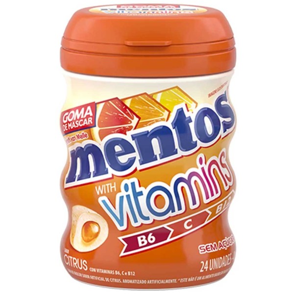 Encontraproduto.com.br - Goma de Mascar Mentos Vitamins Unidade - Perfetti