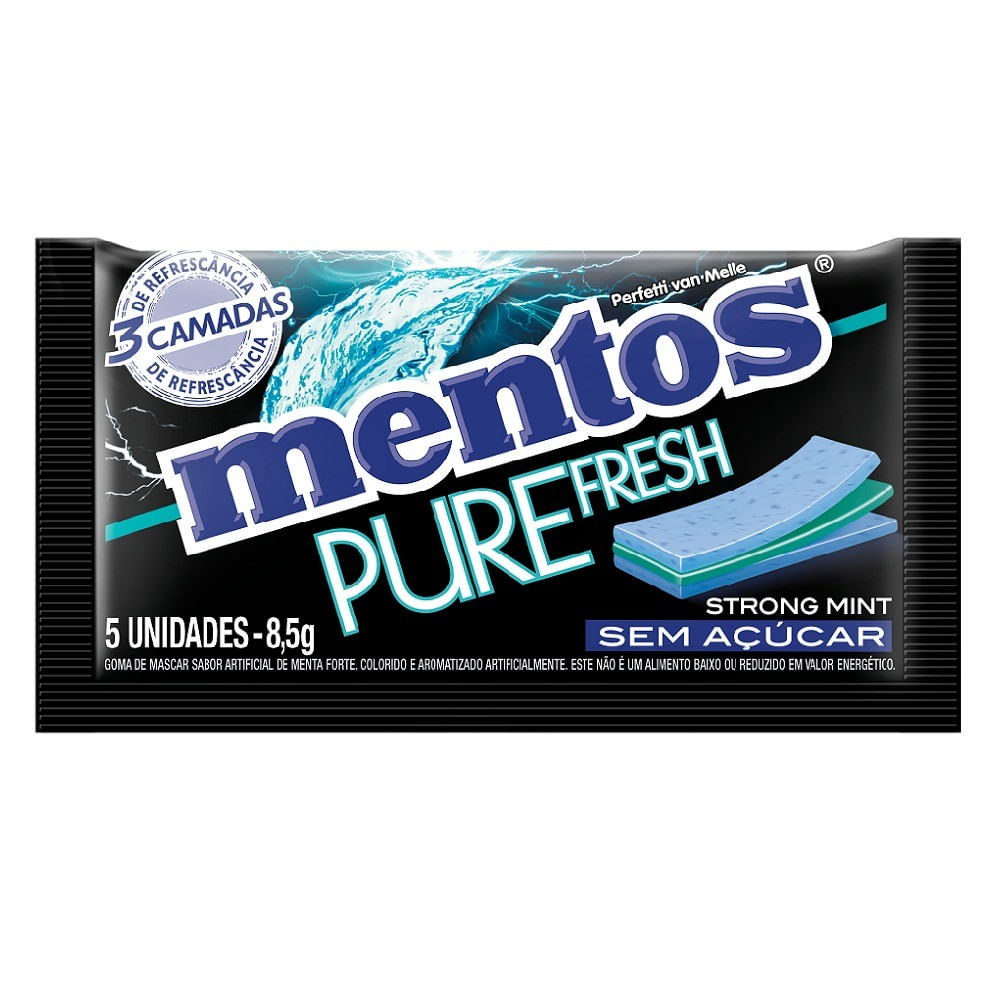 Goma Mascar 5s Pure Fresh Strong Mentos 8,5g