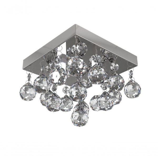 Plafon Lustre De Cristal Legitimo 15Cm Escada C/ Led