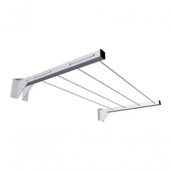 Encontraproduto.com.br - Varal De Parede Reforçado Resistente Em Metalon 4 Un.