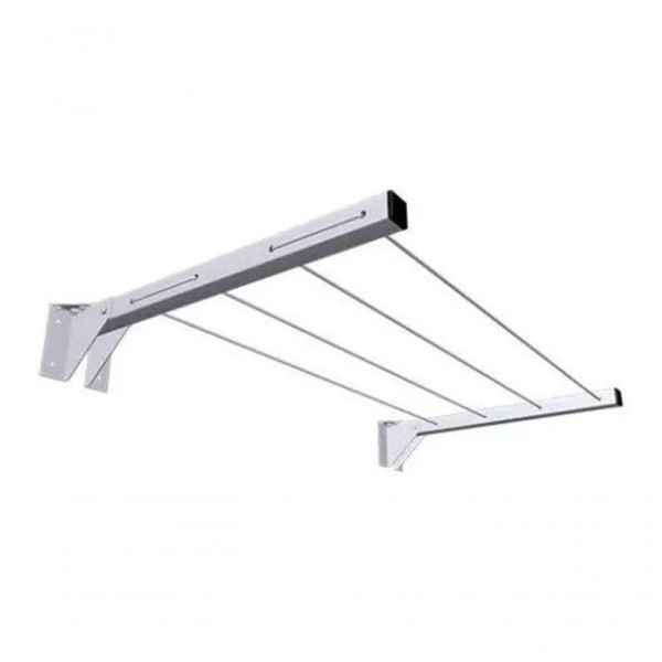 Encontraproduto.com.br - Suporte Aço Varal Retrátil Parede 4 Uni Retratil Promo