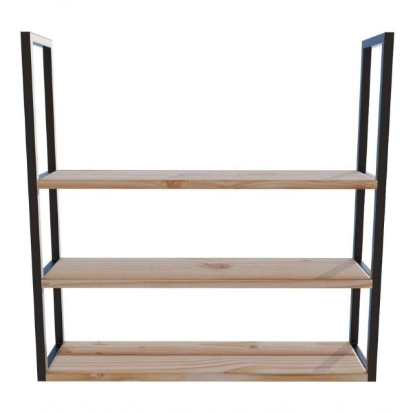 Encontraproduto.com.br - Floreira De Parede Resistente 80x20cm De Madeira Para Garagem
