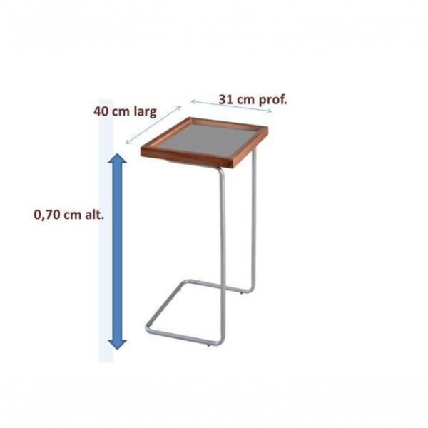 Encontraproduto.com.br - Mesa De Apoio Para Suporte Braço Sofá Off White