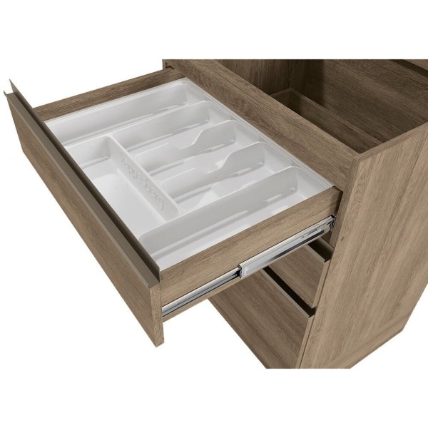 Encontraproduto.com.br - Balcão 60CM Maxxi com Tampo 3 Gavetas CB335 Kappesberg