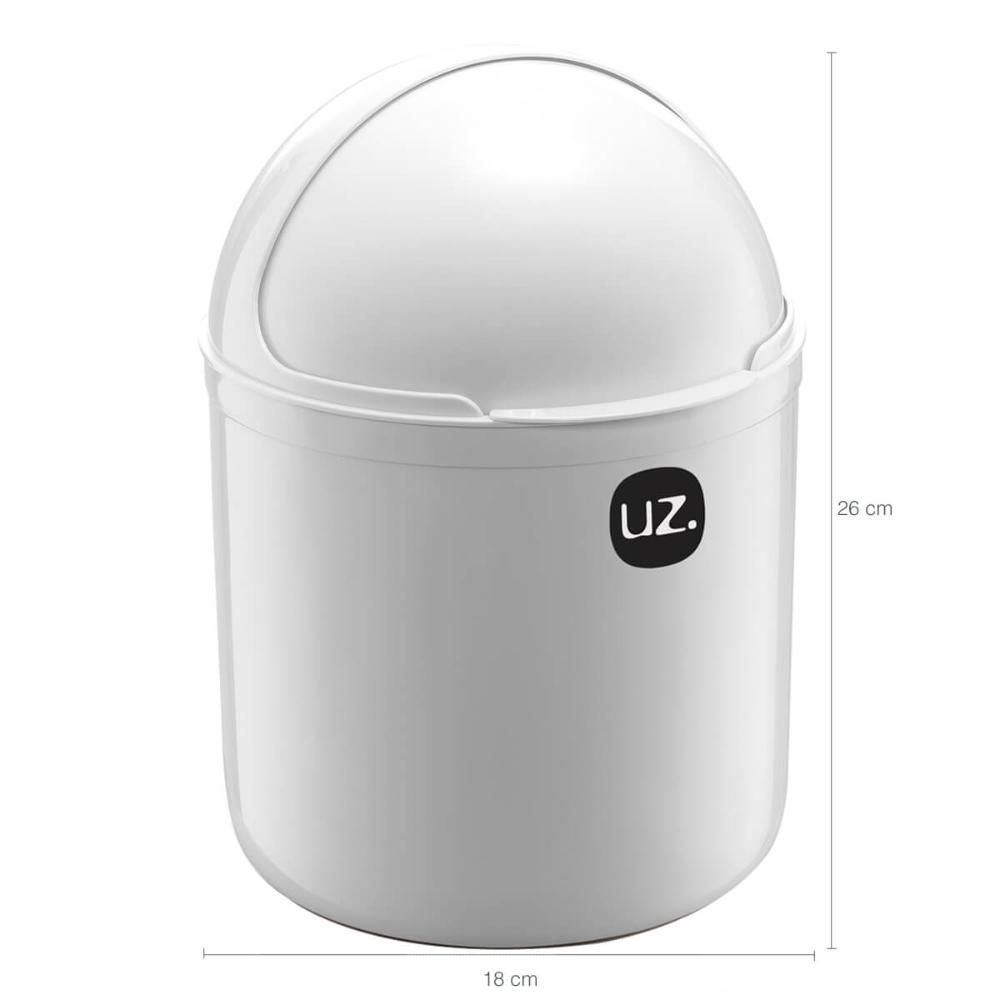 Encontraproduto.com.br - Lixeira de Pia 4 Litros em Plástico UZ