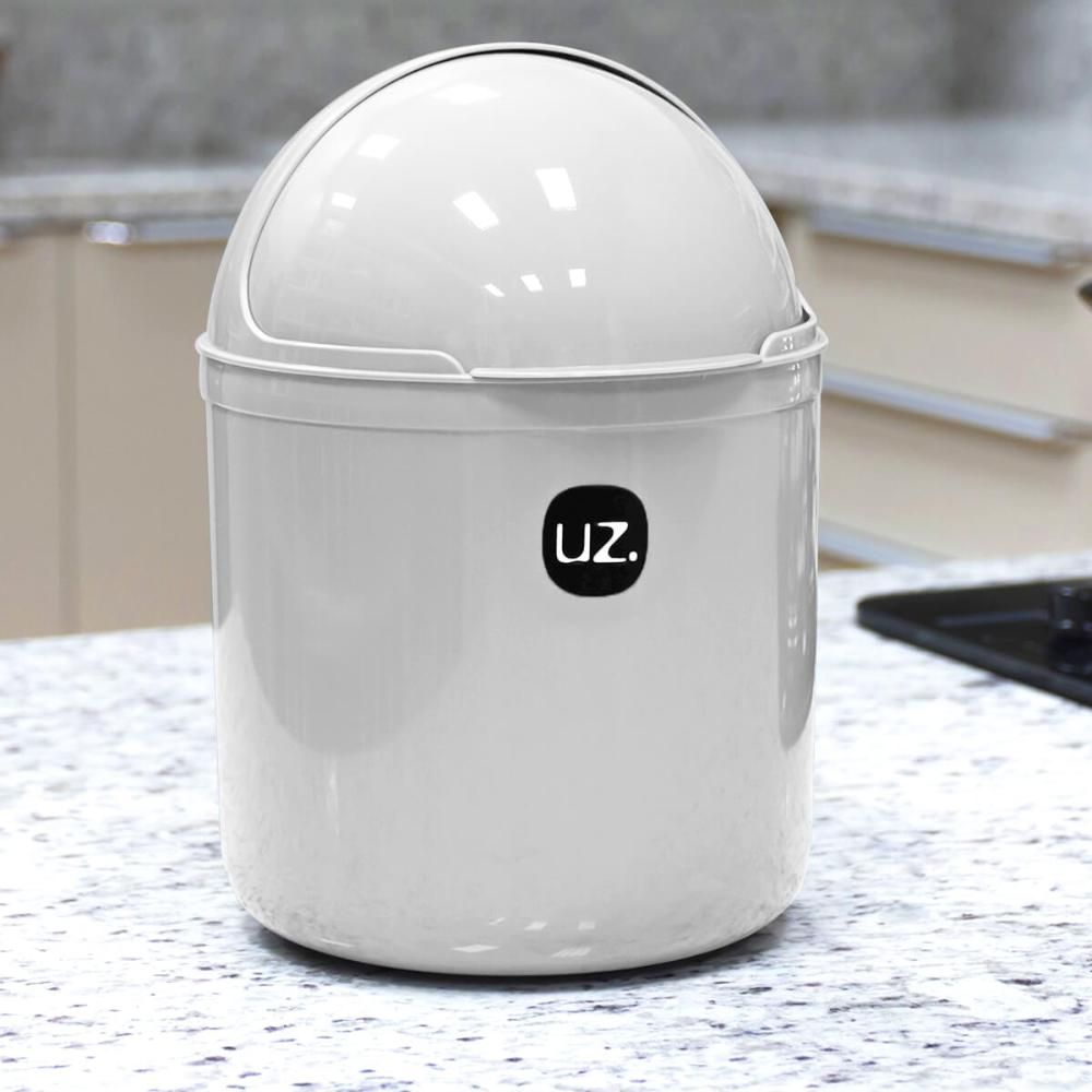 Encontraproduto.com.br - Lixeira de Pia 4 Litros em Plástico UZ