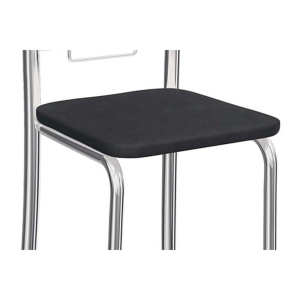Encontraproduto.com.br - Cadeira Sala de Jantar Florença 2C005 Kit 2 Un Cromado/Courano Branco - Kappesberg