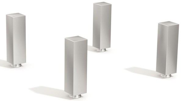 Encontraproduto.com.br - Conjunto 4 Pés Cromado Para Balcão De Cozinha