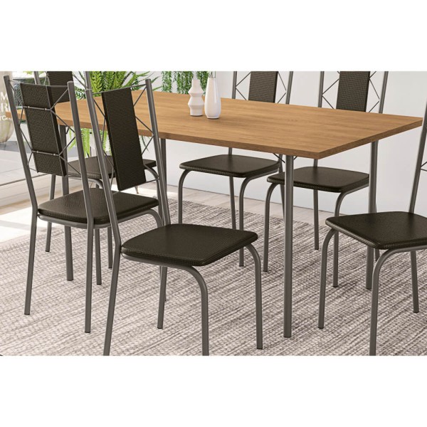 Encontraproduto.com.br - Mesa Bronze/Freijó CMC637 Kappesberg