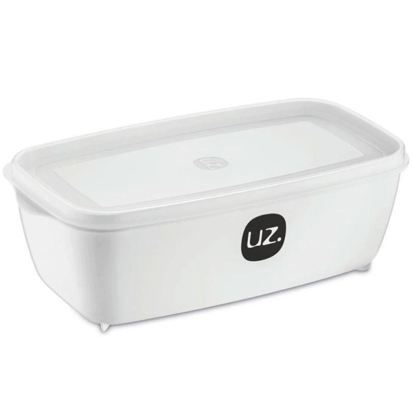 Encontraproduto.com.br - POTE MULTIUSO RET 1,5L BRANCO SOLIDO DE PLASTICO UZ225-BR UZ PLASTIC