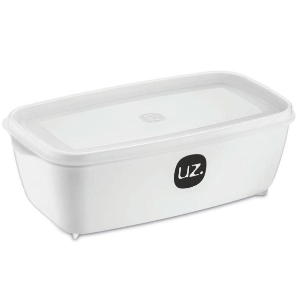 Encontraproduto.com.br - POTE MULTIUSO RET 1,5L BRANCO SOLIDO DE PLASTICO UZ225-BR UZ PLASTIC