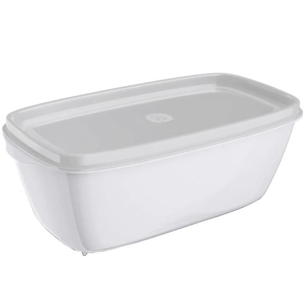 Encontraproduto.com.br - POTE MULTIUSO RET 1,5L BRANCO SOLIDO DE PLASTICO UZ225-BR UZ PLASTIC