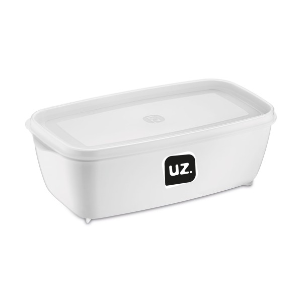 Encontraproduto.com.br - POTE MULTIUSO RET 1,5L BRANCO SOLIDO DE PLASTICO UZ225-BR UZ PLASTIC