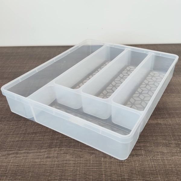Encontraproduto.com.br - Porta Talheres Organizador Multiuso de Gaveta Separador Divisor Uz