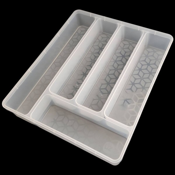 Encontraproduto.com.br - Porta Talheres Organizador Multiuso de Gaveta Separador Divisor Uz