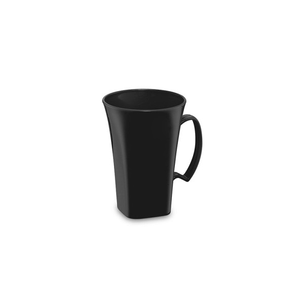 Encontraproduto.com.br - Caneca Preta Cappuccino Plastico PP 400ml 1un