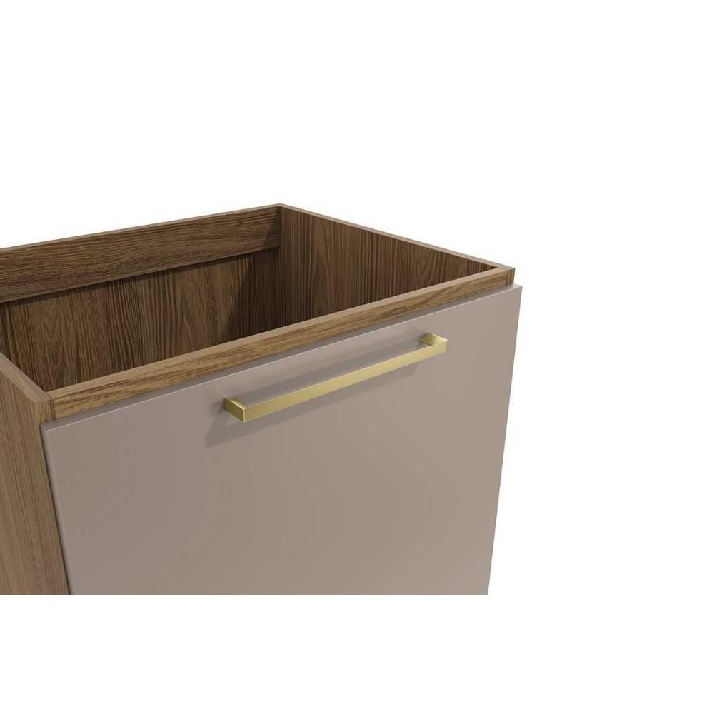Encontraproduto.com.br - Módulo Cozinha Kappesberg Botanic Balcão Botanic M629 1 Porta C-tampo 60cm Nogueira-oliva-preto - Kappesberg