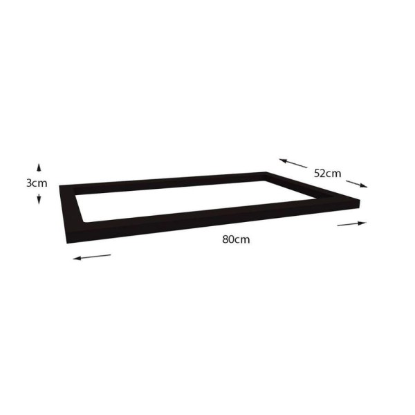 Encontraproduto.com.br - Módulo Cozinha Kappesberg Maxxi Tampo P- Balcão Cooktop S417 80cm Cinzel-kappesberg