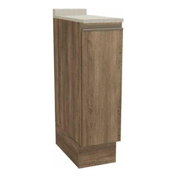 Encontraproduto.com.br - Balcão De Cozinha Modulado Maxxi G737 Porta Tempero 1 Porta C-tampo 25cm Nogal-orion - Kappesberg