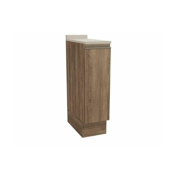 Encontraproduto.com.br - Balcão De Cozinha Modulado Maxxi G737 Porta Tempero 1 Porta C-tampo 25cm Nogal-orion - Kappesberg