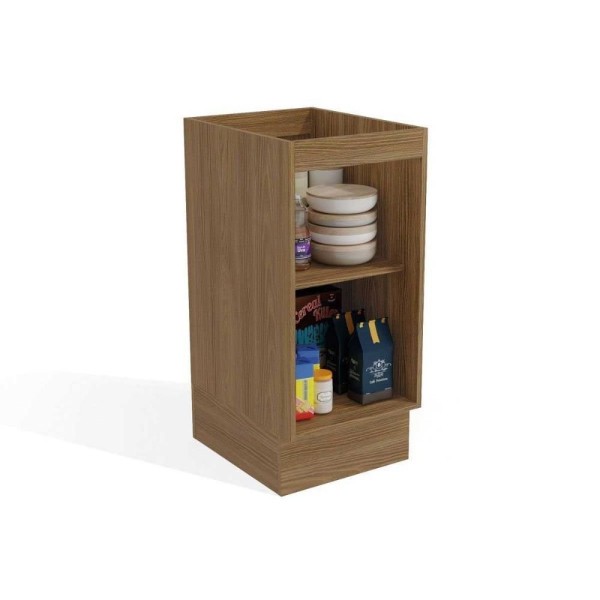 Encontraproduto.com.br - Balcão De Cozinha Botanic M621 1 Porta C/ Tampo- Kappesberg Nogueira/fendi/cinzel - Kappesberg