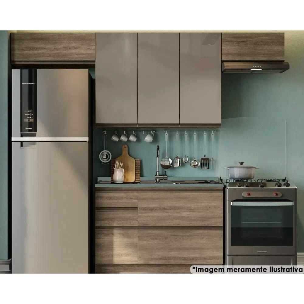 Conjunto Sala de Jantar Kappesberg Crome Tampo de Vidro 4 Cadeiras Cromado Marrom