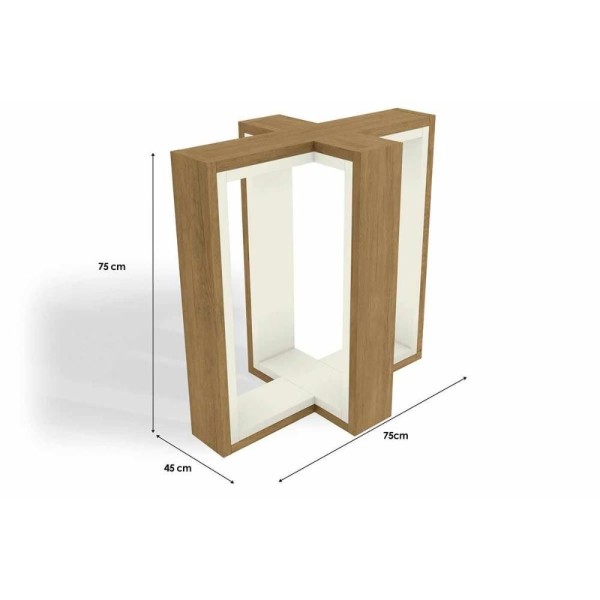 Encontraproduto.com.br - Base De Mesa P/ Cozinha Centella Ba48 Madeirado S/ Tampo Freijo/preto - Kappesberg