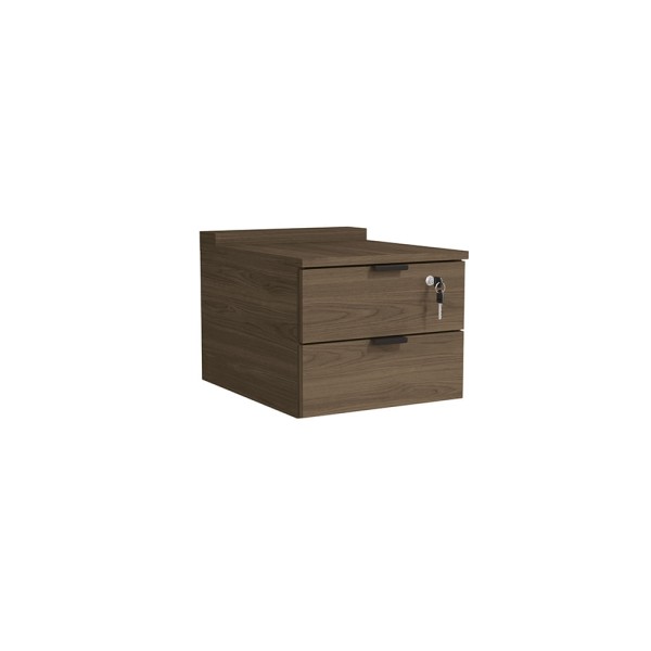 Encontraproduto.com.br - Gaveteiro De Mesa Kappesberg 2 Gavetas com Chave Frame Munique 36cm