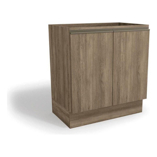 Encontraproduto.com.br - Gabinete de Cozinha Modulado  Maxxi G744 2 Portas s/ Tampo Nogal - Kappesberg