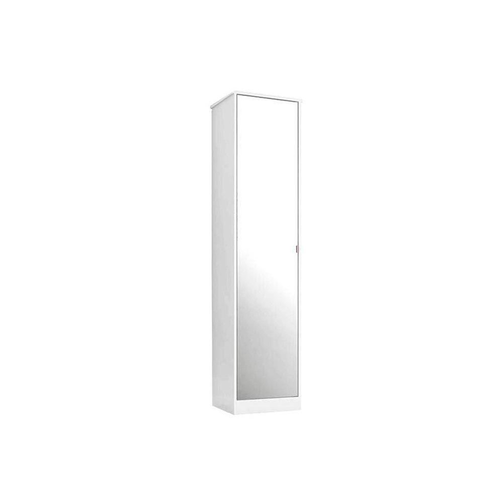 Encontraproduto.com.br - Armário Sapateira Quarto Reflex c/ 1 Porta c/ Espelho Branco - Demóbile