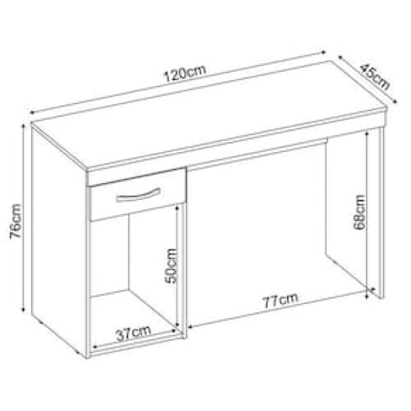 Encontraproduto.com.br - Escrivaninha Vitória 1 Porta e 1 Gaveta Demóbile