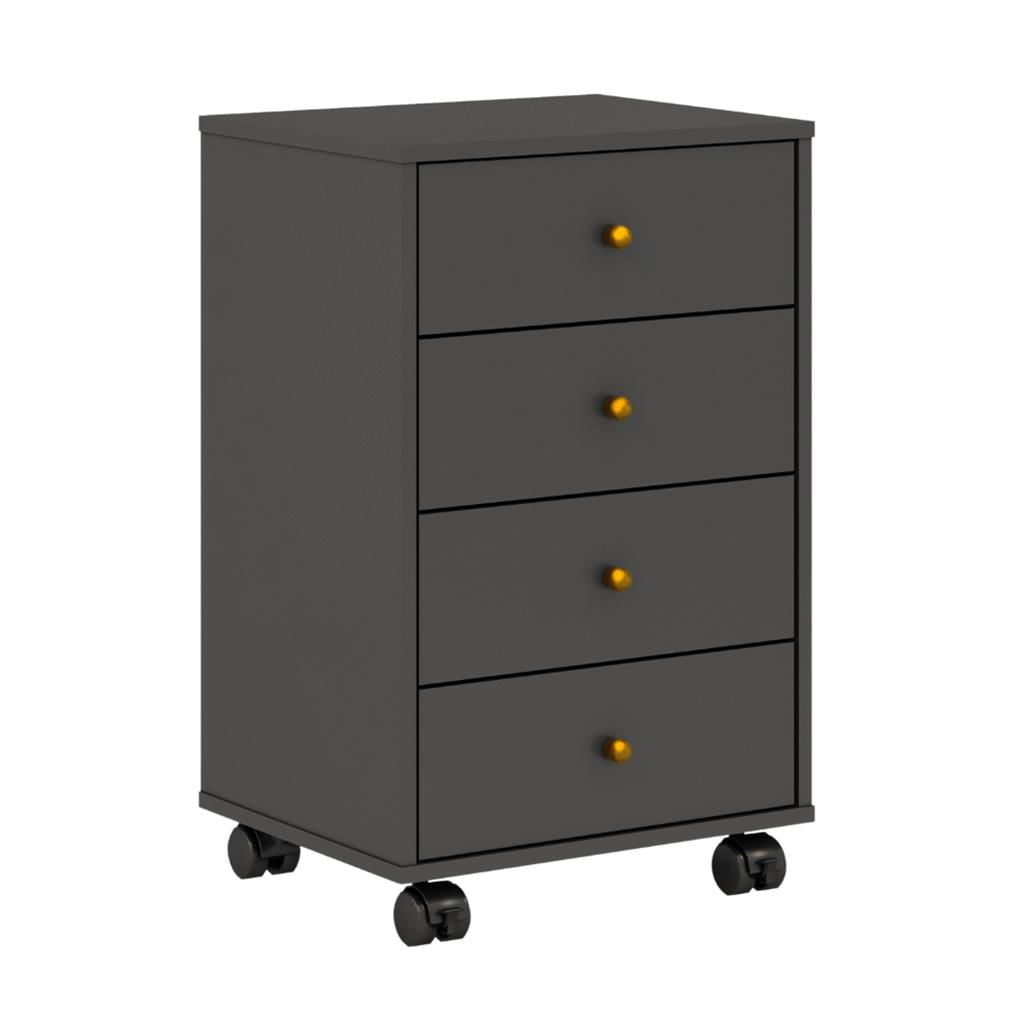 Encontraproduto.com.br - Mesa de Cabeceira 4 Gavetas Presence Demobile