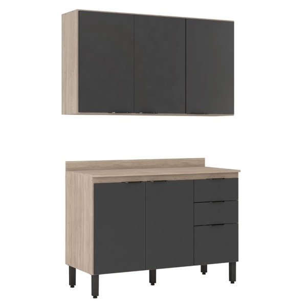 Encontraproduto.com.br - Cozinha Compacta com Tampo FI0010 Firenza Demobile