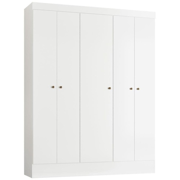 Encontraproduto.com.br - Guarda-Roupa Ártico com 5 Portas Demóbile