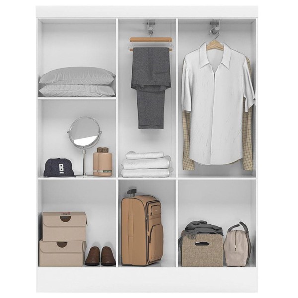 Encontraproduto.com.br - Guarda-Roupa Ártico com 5 Portas Demóbile
