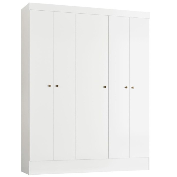 Encontraproduto.com.br - Guarda-Roupa Ártico com 5 Portas Demóbile