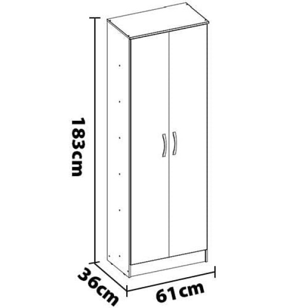 Encontraproduto.com.br - Armaria Sapateira Multiuso Golden 2 Portas Demobile Cor:amendola Touch