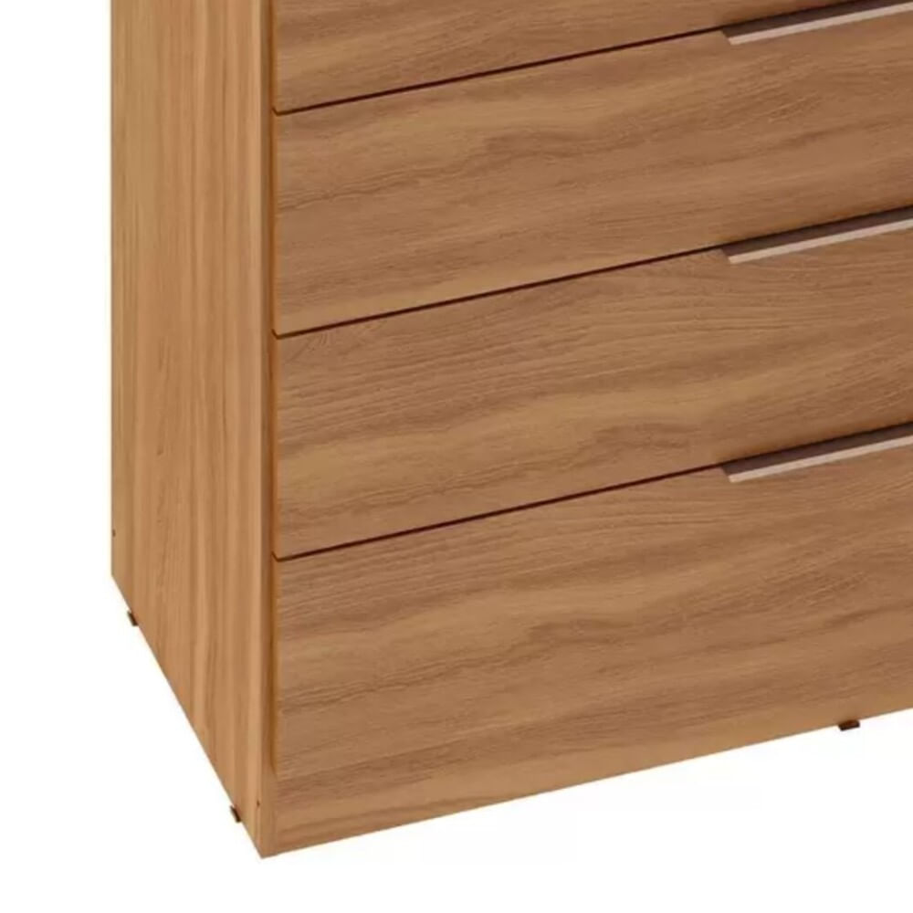Encontraproduto.com.br - Cômoda Lume 1 Porta e 5 Gavetas com Porta Jóia D5130 Demóbile - Amêndola Touch