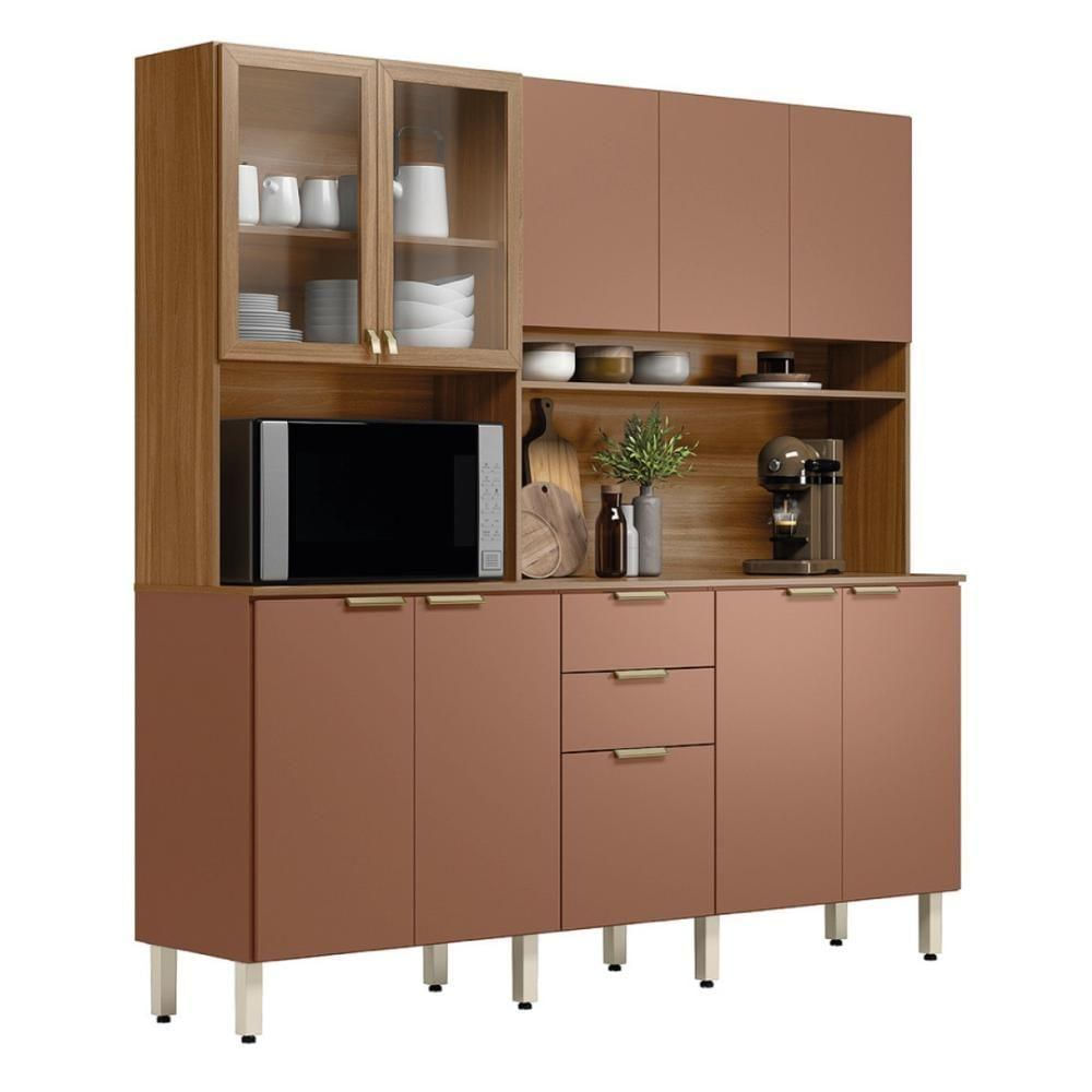 Encontraproduto.com.br - Cozinha Compacta 10 Portas 2 Gavetas Amora Demobile