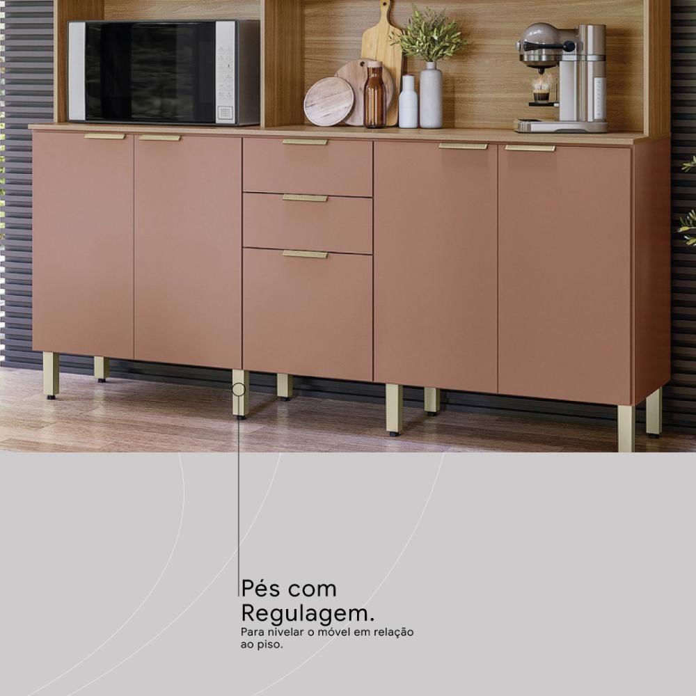 Encontraproduto.com.br - Cozinha Compacta 10 Portas 2 Gavetas Amora Demobile