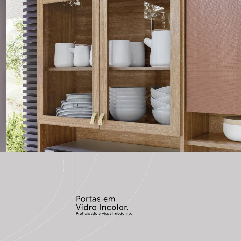 Encontraproduto.com.br - Cozinha Compacta 10 Portas 2 Gavetas Amora Demobile