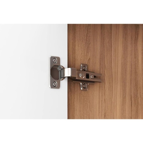Encontraproduto.com.br - Quarto Casal Modulado Irlanda 6 Peças (3 Armários + 1 Ponte Aérea + 2 Complementos) Qcm163 Amendola-branco - Demóbile