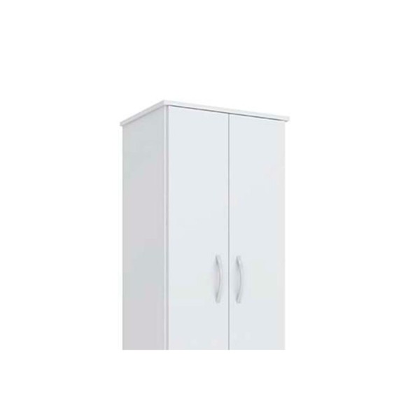 Encontraproduto.com.br - Armário Multiuso Juvenil Viena c/ 2 Portas Branco - Demóbile