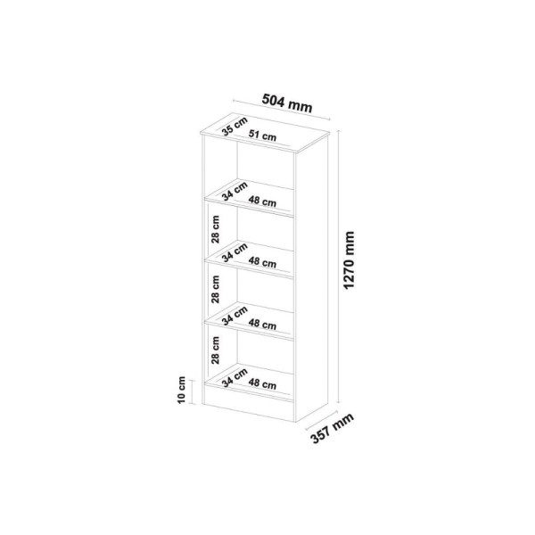 Encontraproduto.com.br - Armário Multiuso Juvenil Viena c/ 2 Portas Branco - Demóbile