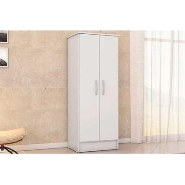 Encontraproduto.com.br - Armário Multiuso Juvenil Viena c/ 2 Portas Branco - Demóbile